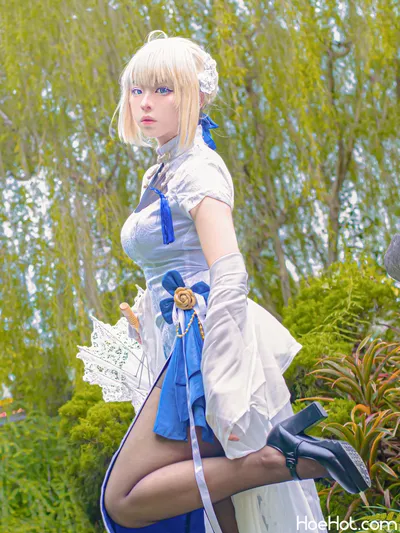 RitheCosplay - Saber Chinese dress nude cosplay leaked 308561