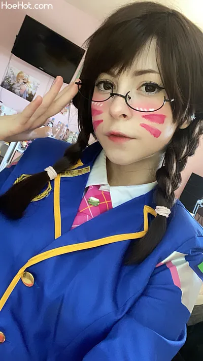 Melondoki - D.Va schoolgirl nude cosplay leaked 283212