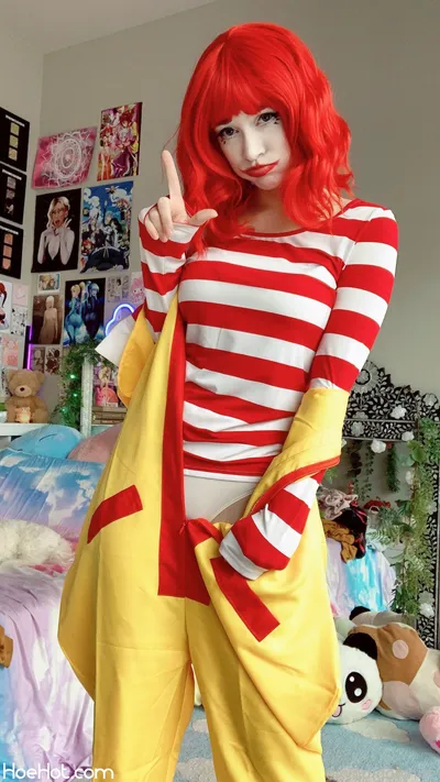 Indigo White - Ronald McDonald nude cosplay leaked 259551