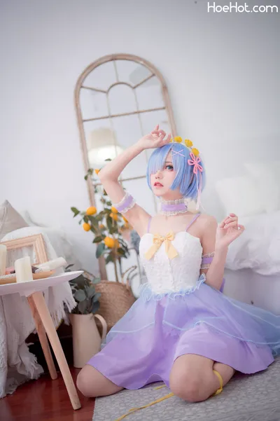 【花柒Hana】NO.02 蕾姆CLEAR DRESS nude cosplay leaked 613473