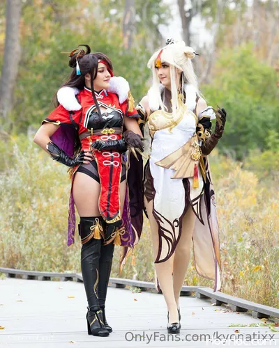 Kyonatix - Ningguang &amp; Beidou nude cosplay leaked 96359