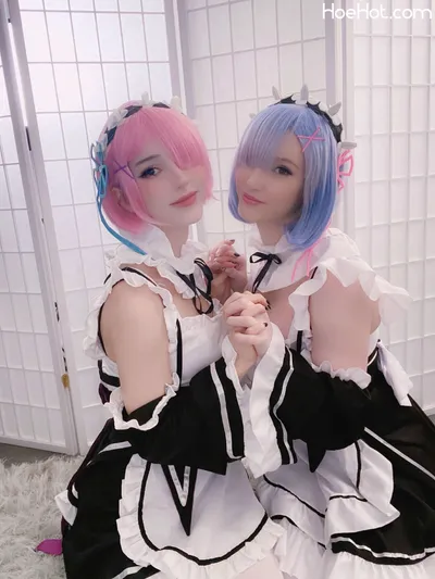 Kelly Jean &amp; Kayandere - Rem &amp; Ram Selfies nude cosplay leaked 223120