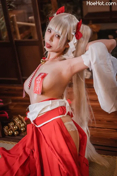 蜜汁猫裘 - 可畏巫女 nude cosplay leaked 465853