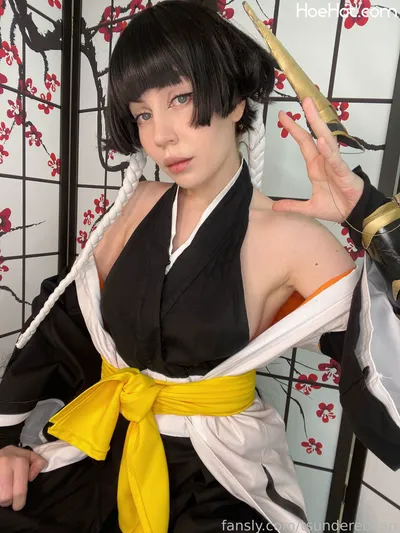 Tsunderebean - Soi Fon nude cosplay leaked 356440