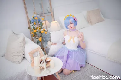 【花柒Hana】NO.02 蕾姆CLEAR DRESS nude cosplay leaked 613471