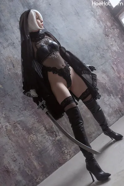 Shirogane Sama - 2B Black Bride nude cosplay leaked 539112