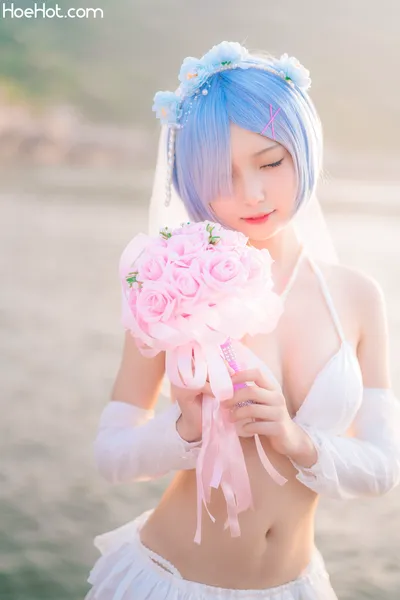 [Cheng Meow] Rem Swimsuit Bride nude cosplay leaked 553036