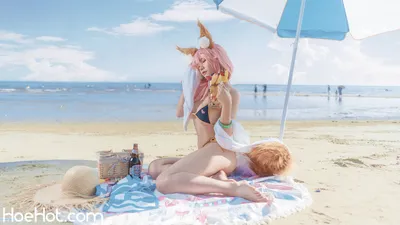 [uki雨季] 玉藻前海边泳装 FATE Tamamo no Mae Bikini nude cosplay leaked 386090