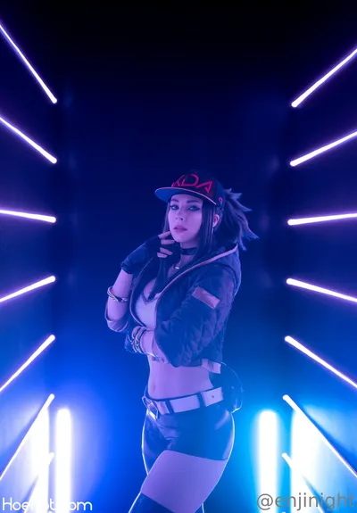 Enji Night - KDA Akali nude cosplay leaked 148081