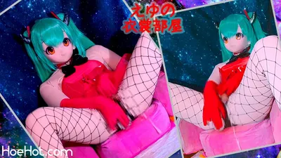 [eyu no isyoubeya(eyu)] In Hatsune Miku, Halloween, and kigurumi cosplay, she performs pumpkin masturbator masturbation &amp; dildo anal masturbation for continuous massive ejaculation. [crossdressing・futanari・kigurumi] nude cosplay leaked 147616