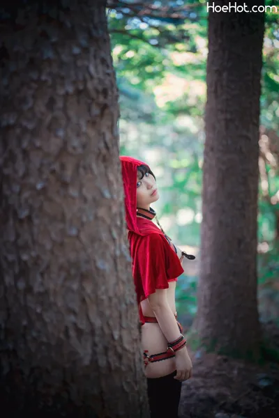 Mimmi (밈미) - DJAWA  Photo -  Naughty Red Hiring Hood nude cosplay leaked 468192