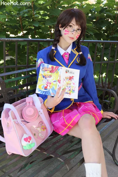 Melondoki - D.Va schoolgirl nude cosplay leaked 283207