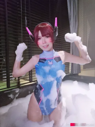 lMusicl - D.Va swimsuit nude cosplay leaked 7307