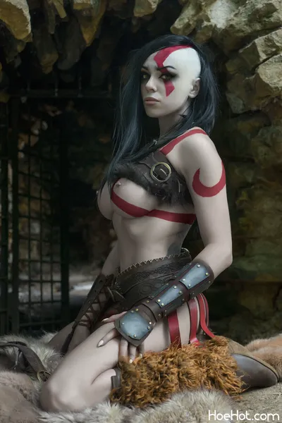 Octokuro - Female Kratos nude cosplay leaked 27057