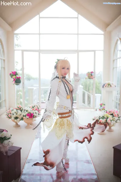 [叫我千寻大人] 尼禄 花嫁 Fate Nero Claudius Bride nude cosplay leaked 404977