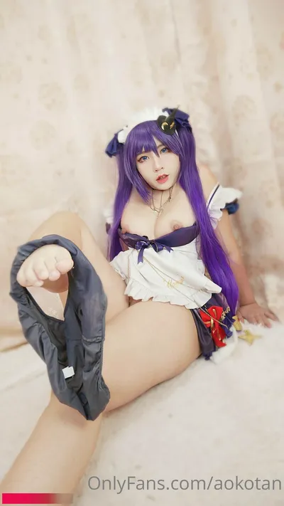 Aokotan - Maid Mona nude cosplay leaked 18149