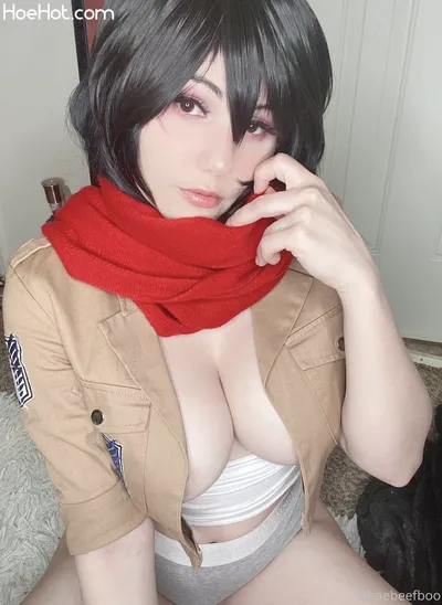 Kobaebeefboo - Mikasa nude cosplay leaked 456664