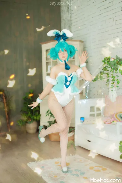 Saya Scarlet - Hatsune Miku BiCute Bunnies White nude cosplay leaked 572914