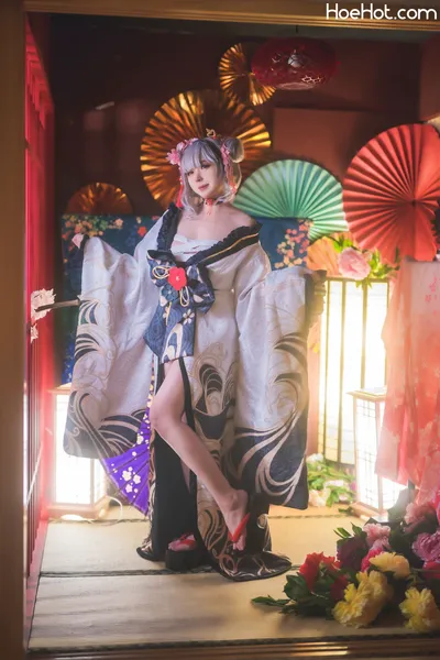 [奈奈紀] Sakamata Chloe / Kimono Cosplay nude cosplay leaked 349935