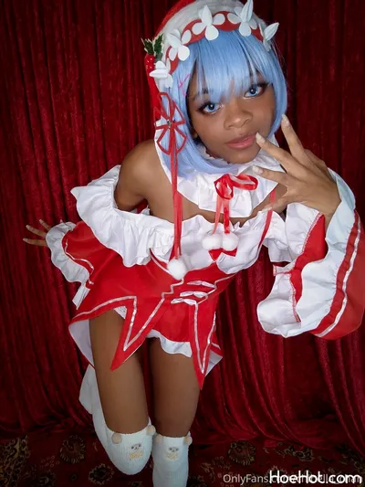 Chibella chan - Xmas Rem nude cosplay leaked 367242