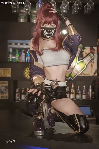 Yuna (유나) - Akali K/DA nude cosplay leaked 349058