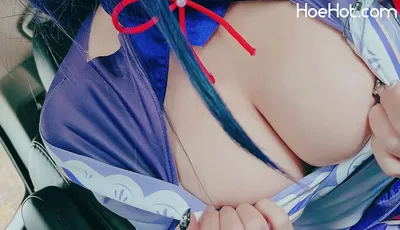 [Ringo Mitsuki] 車内で💜エロランジェリーの原神⚡️雷電将軍💜 nude cosplay leaked 576533