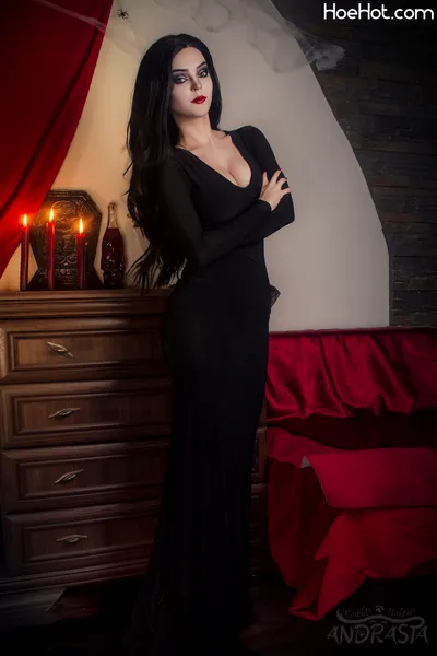 Andrasta - Morticia Addams nude cosplay leaked 580978