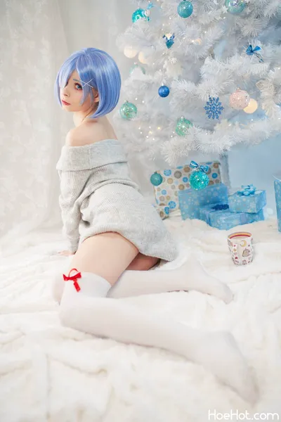 Akariia - Rem XMAS nude cosplay leaked 297872