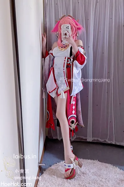 小青茗 - 八重神子 nude cosplay leaked 380532