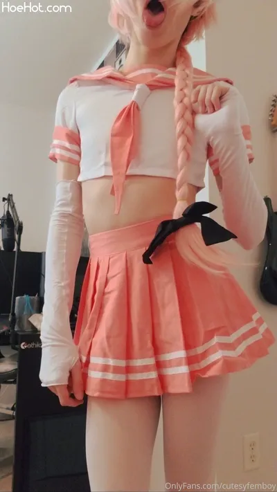 [cutesyfemboy] Astolfo Cosplay nude cosplay leaked 316398