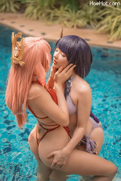 Yae Miko &amp; Raiden - Shirogane &amp; Misaki Sai nude cosplay leaked 376979