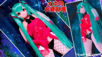 [eyu no isyoubeya(eyu)] Miku Hatsune Halloween cosplay femboy masturbates with long penis plug masturbation &amp; dildo piston anal masturbation [crossdressing・futanari・kigurumi] nude cosplay leaked 156310