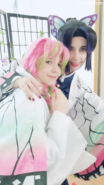 Kerocchi &amp; Umiko - Shinobu and Mitsuri (Demon Slayer - Yuri) nude cosplay leaked 524874