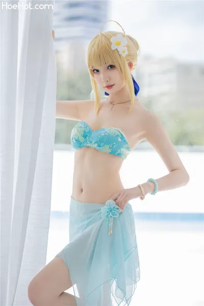 封疆疆v - Saber 阿尔托莉雅·潘德拉贡 泳装 nude cosplay leaked 406402