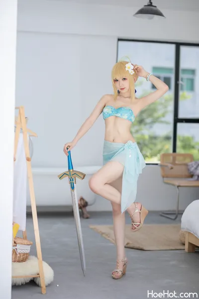 封疆疆 - saber水着 nude cosplay leaked 70650