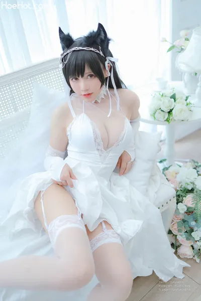 Nyako喵子 爱宕婚纱 nude cosplay leaked 400117