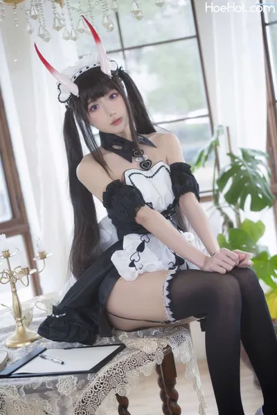 [阿包也是兔娘] NO.48 1月舰长 能代女仆 Azur Lane Noshiro Maid nude cosplay leaked 447857