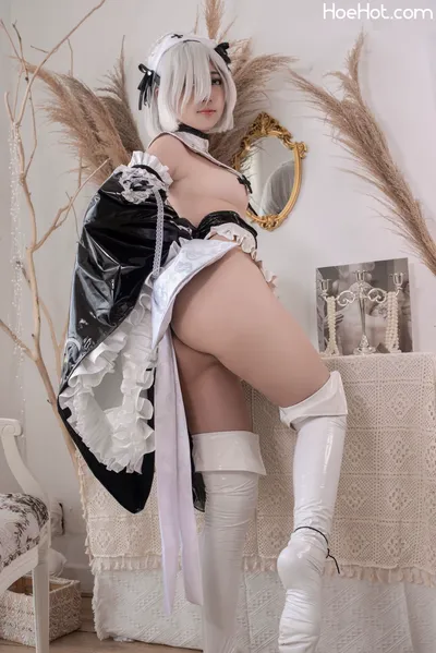 Azure - 2B Maid nude cosplay leaked 109805