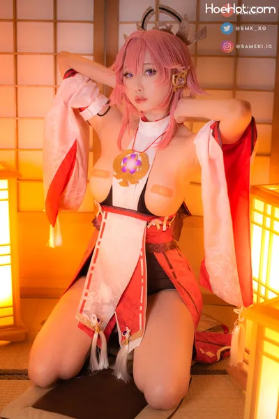 Sameki - Yae Miko nude cosplay leaked 301634