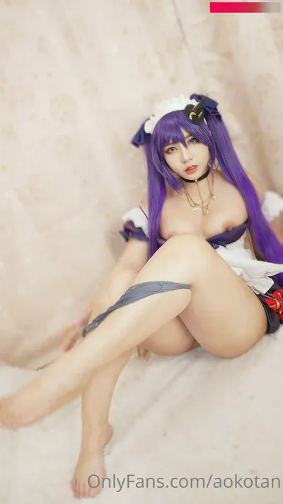 Aokotan - Maid Mona nude cosplay leaked 18151