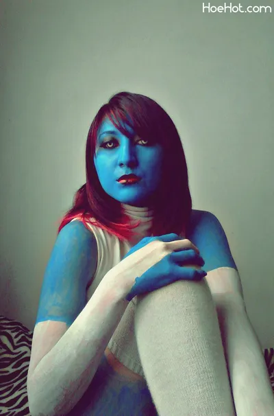 Mystique Cosplay Body Paint nude cosplay leaked 391290