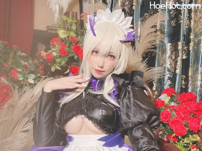 [芋圆侑子] Artoria Pendragon &amp; Mashu Kyrielight Maid Ver. nude cosplay leaked 431228