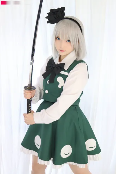 Yukina - Youmu Konpaku nude cosplay leaked 6975