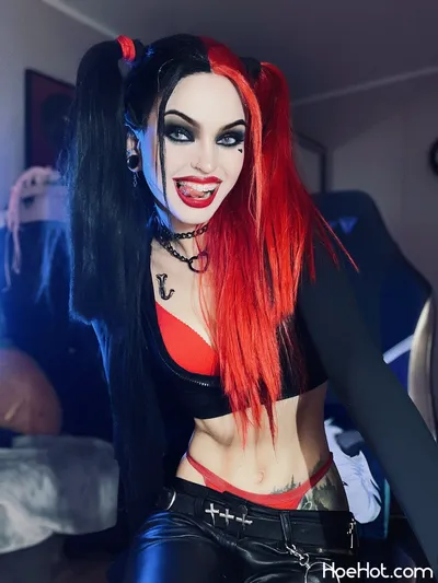 Andrasta - Goth Harley Quinn nude cosplay leaked 580738