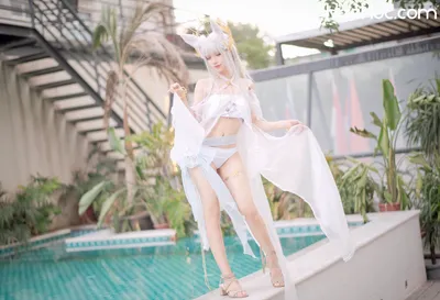 【花柒Hana】NO.06 白金泳装 nude cosplay leaked 613920