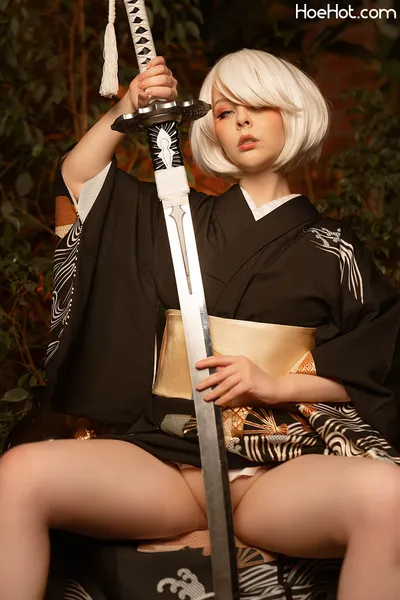 Helly Valentine - Samurai 2B nude cosplay leaked 310338