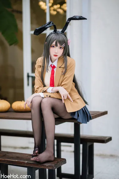 瓜希酱 - 樱岛麻衣 校服 nude cosplay leaked 42187