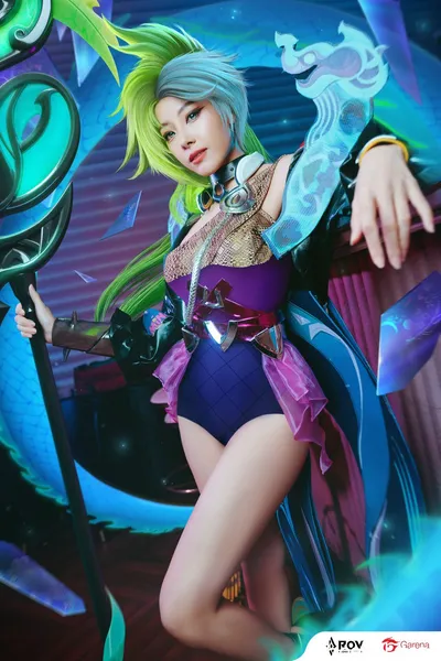 Arena of Valor Cosplay Full Moon : Naga Mina nude cosplay leaked 278912