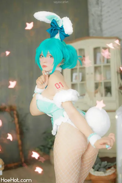 Saya Scarlet - Hatsune Miku BiCute Bunnies White nude cosplay leaked 572921