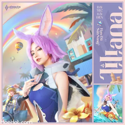 Arena of Valor Cosplay Liliana seaside surfer nude cosplay leaked 54828